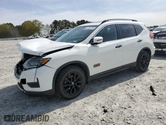 2017 Nissan Rogue SV with VIN 5N1AT2MTXHC758932, listed as a Copart auction lot 51262145 with 189,795 mi miles and Salvage Title. Bid and sale history available at carsss.com. Image 1.