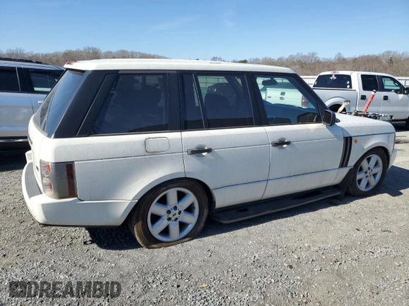 2004 Land Rover Range Rover with VIN SALMF11494A145151, listed as a Copart auction lot 43753255 with 132,792 mi miles and Salvage Title. Bid and sale history available at DreamBid. Image 3.