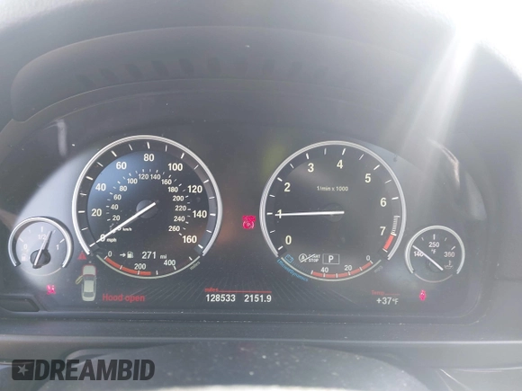 2014 BMW 5 Series 535i xDrive with VIN WBA5B3C52ED534784, listed as a IAAI auction lot 41875567 with 128,533 mi miles and . Bid and sale history available at carsss.com. Image 7.