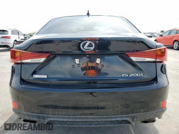 2017 Lexus IS 200t with VIN JTHBA1D27H5041648, listed as a Copart auction lot 50525555 with 86,238 mi miles and Salvage Title. Bid and sale history available at DreamBid. Image 6.