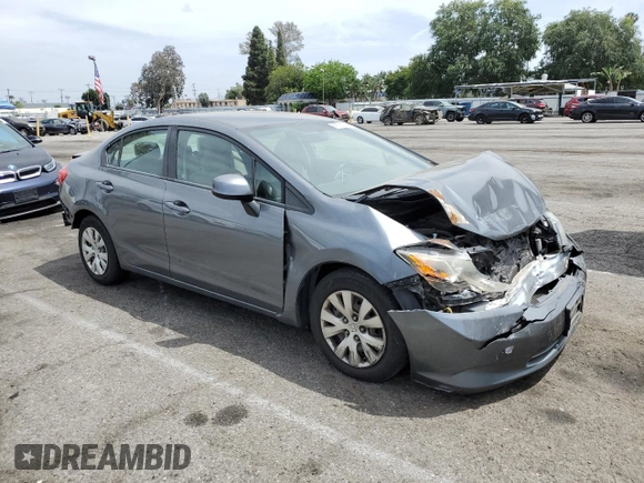 2012 Honda Civic LX z VIN 19XFB2F56CE390987, wystawiony jako Copart lot #56753635 z przebiegiem 81 832 mil mil oraz Szkoda całkowita • Salvage title. Historia ofert i sprzedaży dostępna na DreamBid. Obrazek 4.