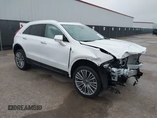 2024 Cadillac XT4 FWD Premium Luxury with VIN 1GYFZCR41RF220114, listed as a IAAI auction lot 41515009 with 6,465 mi miles and . Bid and sale history available at carsss.com. Image 1.