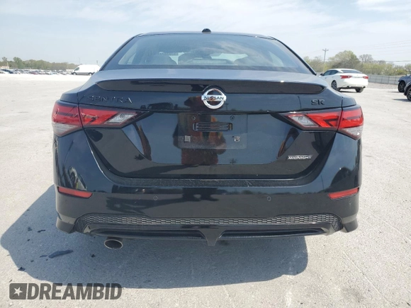 2022 Nissan Sentra SR with VIN 3N1AB8DV4NY256242, listed as a Copart auction lot 53038245 with 19,605 mi miles and Salvage Title. Bid and sale history available at carsss.com. Image 6.