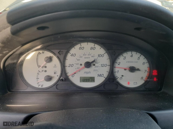 2001 Mazda Protege LX with VIN JM1BJ225410414507, listed as a Copart auction lot 83803284 with 189,914 mi miles and Salvage Title. Bid and sale history available at carsss.com. Image 9.