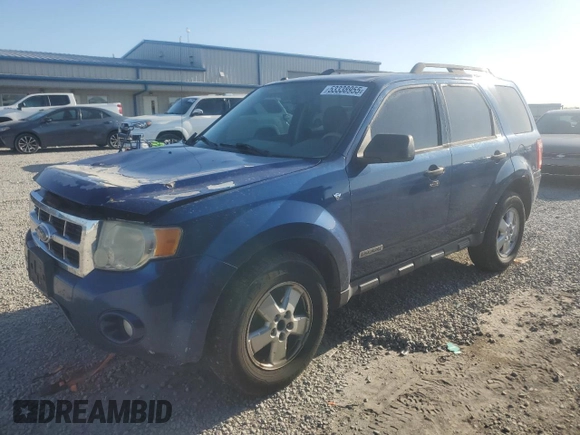 2008 Ford Escape XLT z VIN 1FMCU93108KA72659, wystawiony jako Copart lot #53338955 z przebiegiem 230 685 mil mil oraz Szkoda całkowita • Salvage title. Historia ofert i sprzedaży dostępna na DreamBid. Obrazek 1.