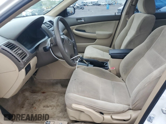 2003 Honda Accord LX with VIN 1HGCM56323A116736, listed as a Copart auction lot 61139195 with 191,426 mi miles and Salvage title. Bid and sale history available at DreamBid. Image 7.