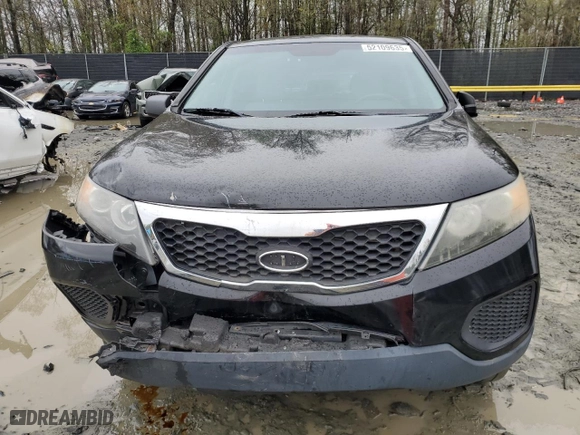 2011 Kia Sorento LX with VIN 5XYKT3A12BG005688, listed as a Copart auction lot 52109635 with 185,884 mi miles and Salvage Title. Bid and sale history available at carsss.com. Image 5.
