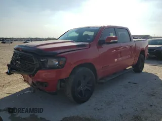 2020 Ram 1500 Lone Star with VIN 1C6RREFTXLN238562, listed as a Copart auction lot 44215385 with 43,798 mi miles and Salvage title. Bid and sale history available at DreamBid. Image 1.