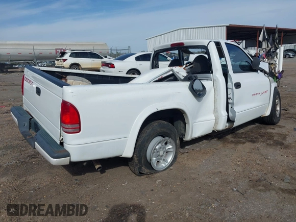 1998 Dodge Dakota SLT with VIN 1B7FL26X1WS716727, listed as a IAAI auction lot 41748963 with 1 mi miles. Bid and sale history available at carsss.com. Image 4.