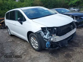 2024 Chrysler Pacifica Touring L with VIN 2C4RC1BG1RR119080, listed as a IAAI auction lot 42205523 with 20,359 mi miles and . Bid and sale history available at DreamBid. Image 1.