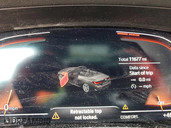 2023 BMW 4 Series 430i xDrive with VIN WBA43AT08PCM90476, listed as a Copart auction lot 50727785 with 11,677 mi miles and Salvage Title. Bid and sale history available at DreamBid. Image 9.