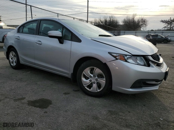 2015 Honda Civic Sedan LX with VIN 19XFB2F58FE111642, listed as a Copart auction lot 49540255 with 94,484 mi miles and Salvage Title. Bid and sale history available at carsss.com. Image 4.