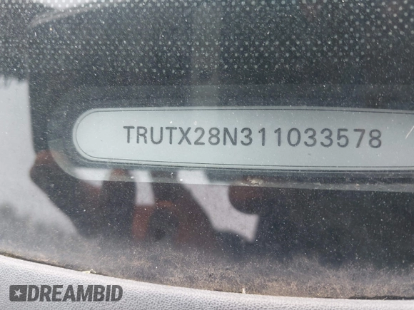 2001 Audi TT z VIN TRUTX28N311033578, wystawiony jako IAAI lot #41965945 z przebiegiem 168 867 mil mil oraz . Historia ofert i sprzedaży dostępna na DreamBid. Obrazek 9.