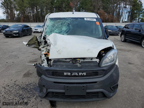 2021 Ram ProMaster City Cargo Van Tradesman with VIN ZFBHRFAB9M6T53158, listed as a Copart auction lot 85135684 with 137,100 mi miles and Salvage Title. Bid and sale history available at carsss.com. Image 5.