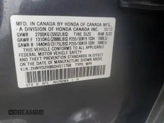 2013 Acura MDX Advance with VIN 2HNYD2H86DH511768, listed as a Copart auction lot 41433505 with 111,537 mi miles and Salvage Title. Bid and sale history available at DreamBid. Image 15.