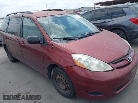 2009 Toyota Sienna CE with VIN 5TDZK23C29S246156, listed as a IAAI auction lot 42046707 with 169,890 mi miles and . Bid and sale history available at DreamBid. Image 1.
