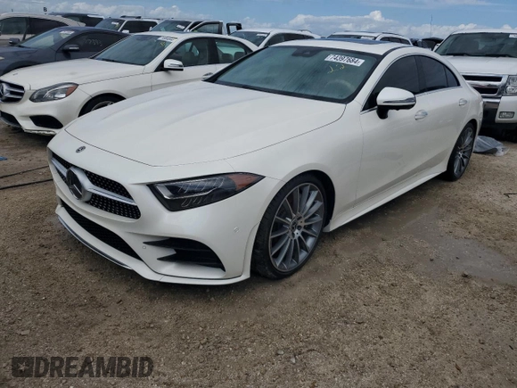 2021 Mercedes-Benz CLS 450 with VIN W1K2J5JB9MA087745, listed as a Copart auction lot 74397684 with Not provided miles and Non repairable. Bid and sale history available at DreamBid. Image 1.