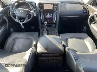 2020 Infiniti QX80 LUXE with VIN JN8AZ2NF6L9704744, listed as a Copart auction lot 80710184 with 89,701 mi miles and Salvage Title. Bid and sale history available at carsss.com. Image 8.