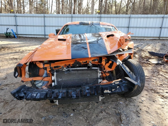 2012 Dodge Challenger SRT8 392 with VIN 2C3CDYCJ7CH157002, listed as a Copart auction lot 48034975 with 0 mi miles and Salvage Title. Bid and sale history available at carsss.com. Image 5.