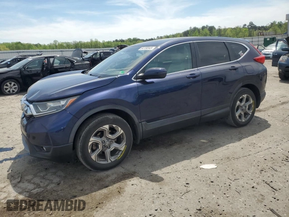 2017 Honda CR-V EX-L with VIN 2HKRW2H83HH622134, listed as a Copart auction lot 54159345 with 125,102 mi miles and Salvage Title. Bid and sale history available at carsss.com. Image 1.