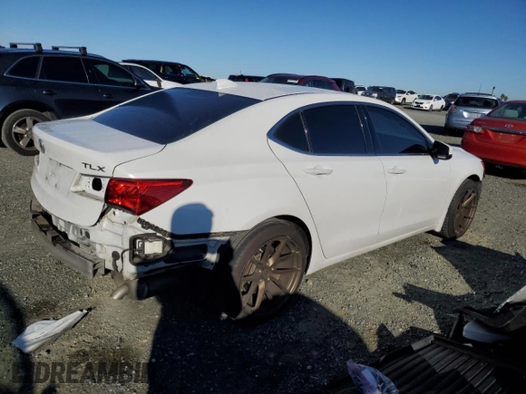 2020 Acura TLX w/Technology Pkg with VIN 19UUB1F50LA017532, listed as a Copart auction lot 44645725 with 101,671 mi miles and Salvage Title. Bid and sale history available at carsss.com. Image 3.