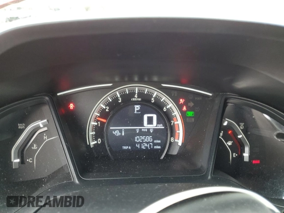 2017 Honda Civic Sedan LX with VIN 2HGFC2F57HH534766, listed as a Copart auction lot 43627195 with 102,586 mi miles and Salvage Title. Bid and sale history available at carsss.com. Image 9.