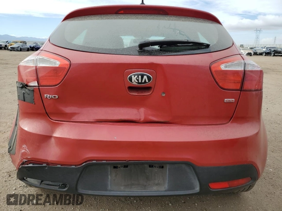 2013 Kia Rio LX with VIN KNADM5A32D6210014, listed as a Copart auction lot 86190454 with 160,175 mi miles and Salvage Title. Bid and sale history available at carsss.com. Image 6.