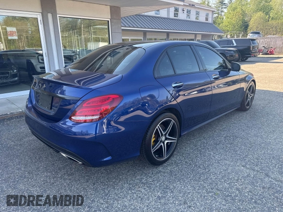 2017 Mercedes-Benz C 300 with VIN 55SWF4KB2HU206186, listed as a IAAI auction lot 42258607 with 141,325 mi miles and . Bid and sale history available at DreamBid. Image 4.