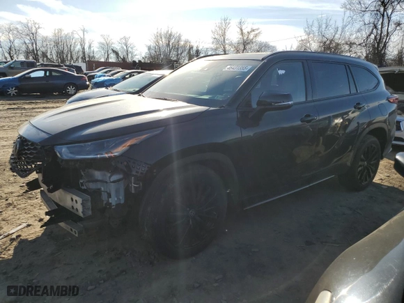 2023 Toyota Highlander L with VIN 5TDKDRBH1PS508974, listed as a Copart auction lot 46431355 with 107,809 mi miles and Salvage Title. Bid and sale history available at carsss.com. Image 1.