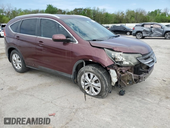 2012 Honda CR-V EX-L with VIN 5J6RM3H76CL021382, listed as a Copart auction lot 52554765 with 149,008 mi miles and Salvage Title. Bid and sale history available at carsss.com. Image 4.
