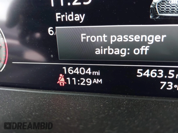 2022 Audi Q5 S line Premium Plus with VIN WA1EAAFYXN2075073, listed as a IAAI auction lot 42444448 with 16,404 mi miles and . Bid and sale history available at DreamBid. Image 15.