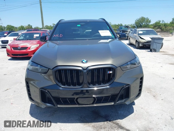2024 BMW X5 M60i with VIN 5UX33EU04R9U60278, listed as a IAAI auction lot 42060054 with 18,215 mi miles. Bid and sale history available at carsss.com. Image 13.