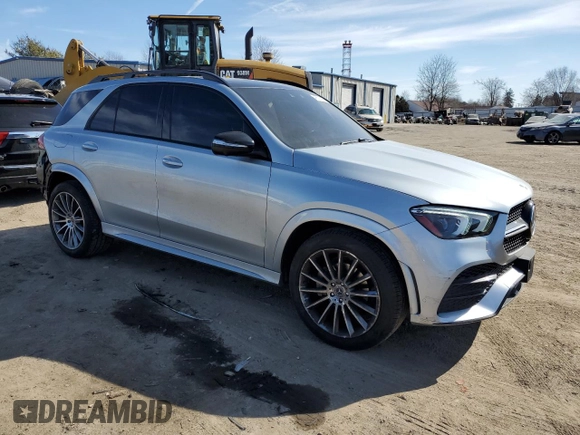 2022 Mercedes-Benz GLE 350 with VIN 4JGFB4KB9NA830600, listed as a Copart auction lot 46502195 with 43,251 mi miles and Salvage title. Bid and sale history available at DreamBid. Image 4.