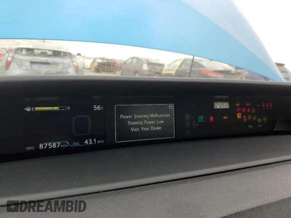 2019 Toyota Prius LE with VIN JTDL9RFU6K3003844, listed as a Copart auction lot 46900645 with 87,587 mi miles and Salvage Title. Bid and sale history available at DreamBid. Image 9.