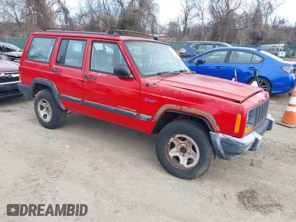 1998 Jeep Cherokee Sport with VIN 1J4FT68SXWL245626, listed as a IAAI auction lot 41630946 with 190,000 mi miles. Bid and sale history available at carsss.com. Image 1.