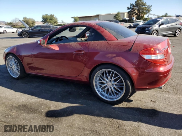 2005 Mercedes-Benz SLK-Class with VIN WDBWK56F85F021839, listed as a Copart auction lot 75289654 with 102,762 mi miles and Clean Title. Bid and sale history available at carsss.com. Image 2.