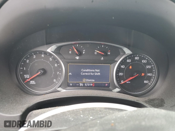 2022 GMC Terrain SLT with VIN 3GKALPEV0NL211156, listed as a Copart auction lot 55300465 with 57,319 mi miles and Salvage Title. Bid and sale history available at DreamBid. Image 9.
