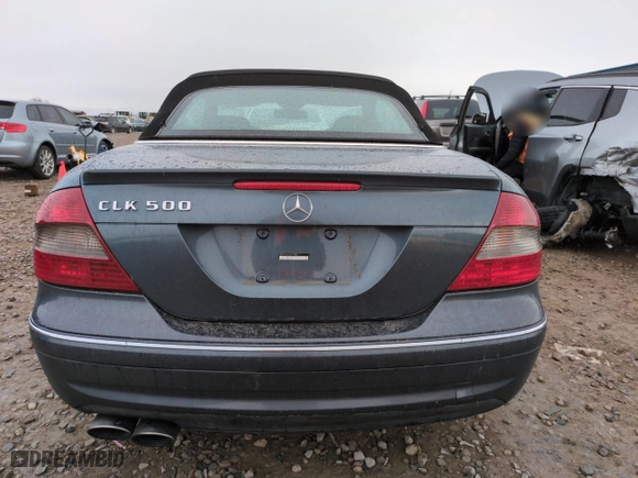 2006 Mercedes-Benz CLK-Class 5.0L with VIN WDBTK75J16F172401, listed as a Copart auction lot 43644735 with 84,032 mi miles and Salvage Title. Bid and sale history available at carsss.com. Image 6.