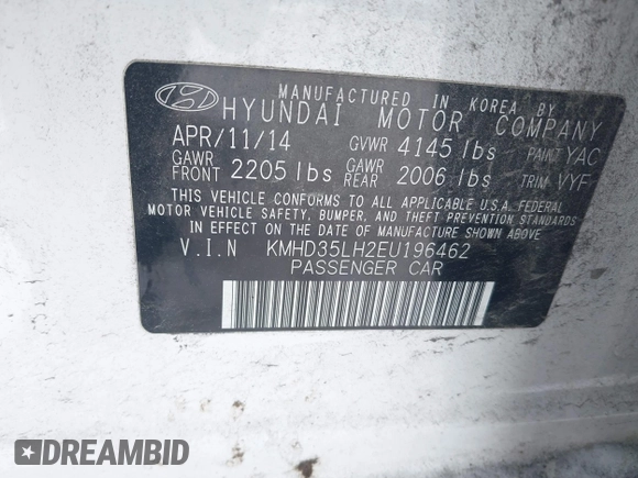 2014 Hyundai Elantra GT with VIN KMHD35LH2EU196462, listed as a IAAI auction lot 41374671 with 132,342 mi miles. Bid and sale history available at carsss.com. Image 9.