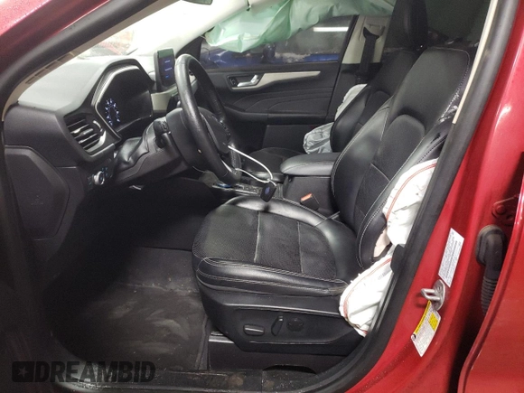 2021 Ford Escape SEL z VIN 1FMCU9H65MUA52054, wystawiony jako Copart lot #42013815 z przebiegiem 59 574 mil mil oraz Szkoda całkowita • Salvage title. Historia ofert i sprzedaży dostępna na DreamBid. Obrazek 7.
