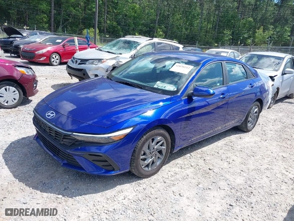 2024 Hyundai Elantra SEL with VIN KMHLM4DG8RU648736, listed as a IAAI auction lot 42030212 with 37,561 mi miles. Bid and sale history available at carsss.com. Image 2.