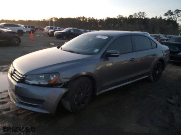 2015 Volkswagen Passat 1.8T Wolfsburg Ed with VIN 1VWAT7A3XFC004414, listed as a Copart auction lot 47180725 with 132,464 mi miles and Salvage Title. Bid and sale history available at carsss.com. Image 1.