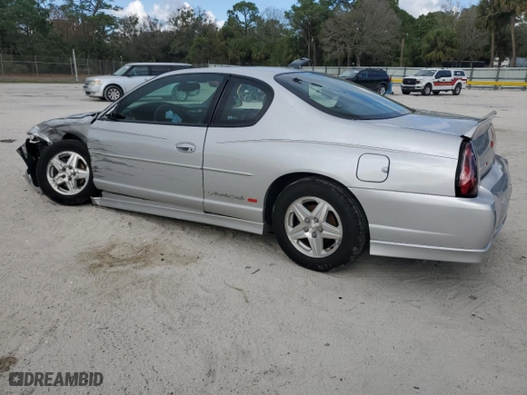 2002 Chevrolet Monte Carlo SS with VIN 2G1WX15K729335697, listed as a Copart auction lot 44739155 with 120,218 mi miles and Non Repairable. Bid and sale history available at carsss.com. Image 2.