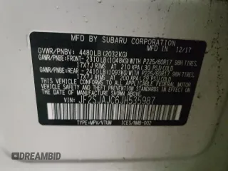 2018 Subaru Forester Limited with VIN JF2SJAJC6JH535987, listed as a Copart auction lot 72273272 with 36,966 mi miles. Bid and sale history available at carsss.com. Image 14.
