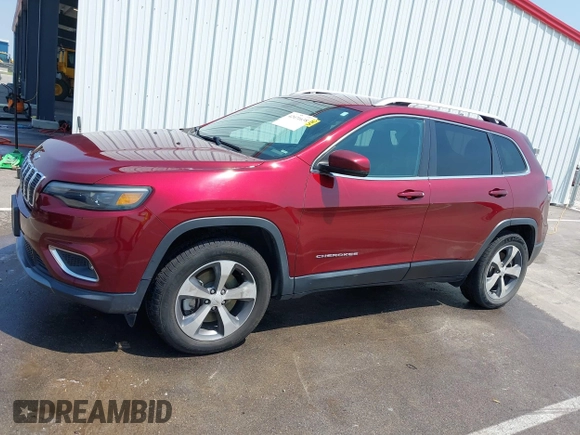 2019 Jeep Cherokee Limited with VIN 1C4PJMDX1KD322345, listed as a IAAI auction lot 42471638 with 36,031 mi miles and . Bid and sale history available at DreamBid. Image 14.