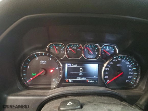 2015 Chevrolet Silverado 2500HD LT with VIN 1GC1KVE82FF117353, listed as a Copart auction lot 45543405 with 238,563 mi miles and Salvage Title. Bid and sale history available at carsss.com. Image 9.