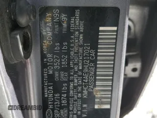 2017 Hyundai Accent SE with VIN KMHCT4AE9HU217021, listed as a Copart auction lot 51536225 with 148,855 mi miles and Clean Title. Bid and sale history available at carsss.com. Image 12.
