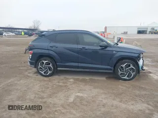 2024 Hyundai Kona N Line with VIN KM8HACA31RU055035, listed as a IAAI auction lot 41593771 with 7,730 mi miles and . Bid and sale history available at carsss.com. Image 14.