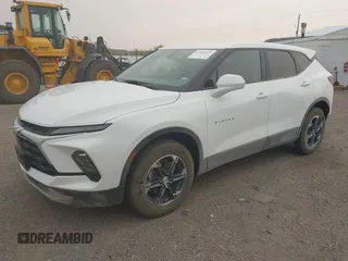 2025 Chevrolet Blazer LT with VIN 3GNKBHR46SS129936, listed as a IAAI auction lot 42761321 with 15,095 mi miles and . Bid and sale history available at DreamBid. Image 18.