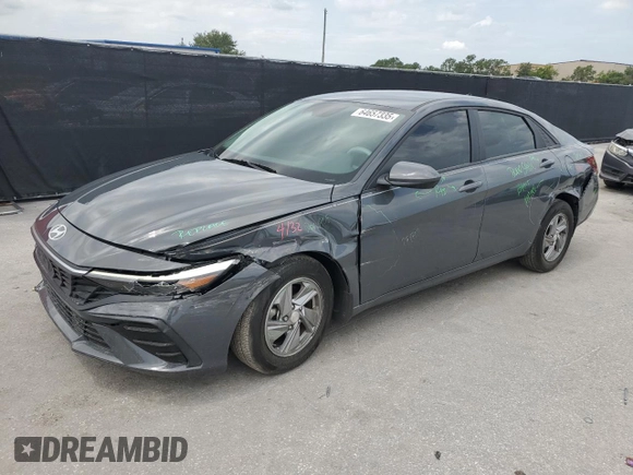 2024 Hyundai Elantra SE with VIN KMHLL4DGXRU814158, listed as a Copart auction lot 64657335 with 13,995 mi miles and Non repairable. Bid and sale history available at DreamBid. Image 1.